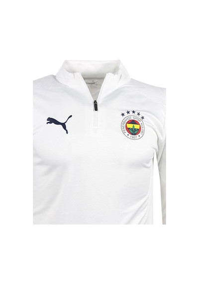 Puma 778123-17 Fsk Training 1/4 Zip Top Fenerbahçe Erkek Beyaz Yarım Fermuarlı Üst