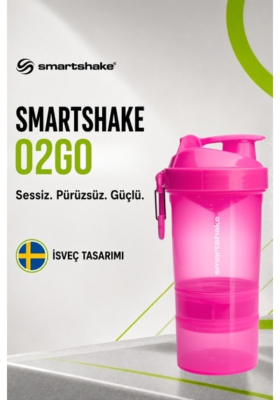 Smartshake Original2go Serisi 600 Ml Neon Pembe Protein Shaker