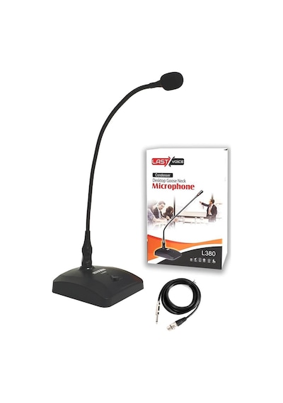 Lastvoice L-380 Profesyonel Masa Mikrofon Işıklı Kürsü Mikrofon