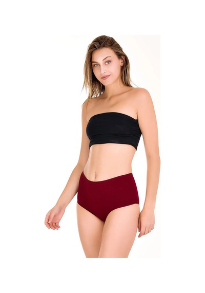 Sensu Kadın Bato Külot Karışık Renkli 6'lı Paket - Kts2092-7 Model-15 Yeşil