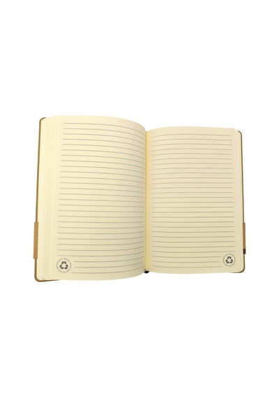 14x21 Spiralli Bambu Kapak Defter Çok Renkli