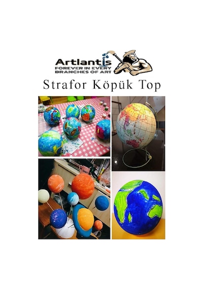 Strafor Köpük Top 10 Cm 5 Adet Köpük Top Küre Toplar Yuvarlak Strafor Köpük Top Okul Deney Hobi Sanat