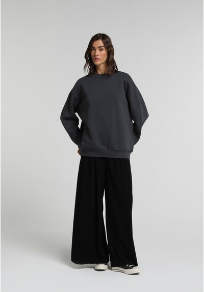 Colin's Colins Relaxed Fit Yuvarlak Yaka Baskılı Kadın Antrasit Sweatshirt Cl1080989 Q1.v2 Ant
