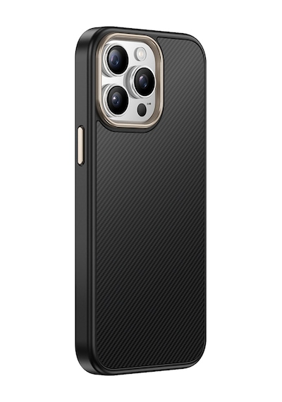 Nihcase Apple Uyumlu iPhone 15 Pro Max Kılıf M-safe Manyetik Şarj Karbon Fiber Görünüm Antina Kapak