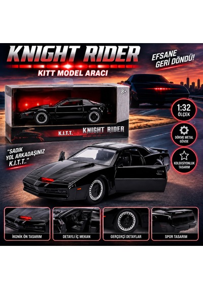 Knight Rider Kitt Model Aracı 1:32 Çok Renkli