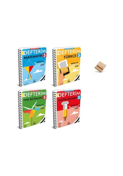 Arı 5. Sınıf Maarif Matematik Fen Türkçe Ve Sosyal Defterim 4lü Set + Telefon Standı