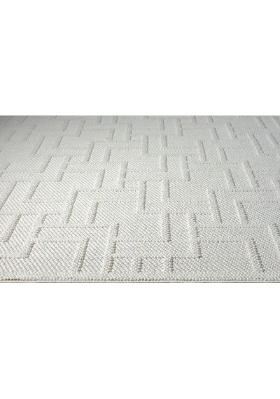 Çam Halı Solo Ef002a Beyaz İskandinav Tarzı Modern Desen Halı