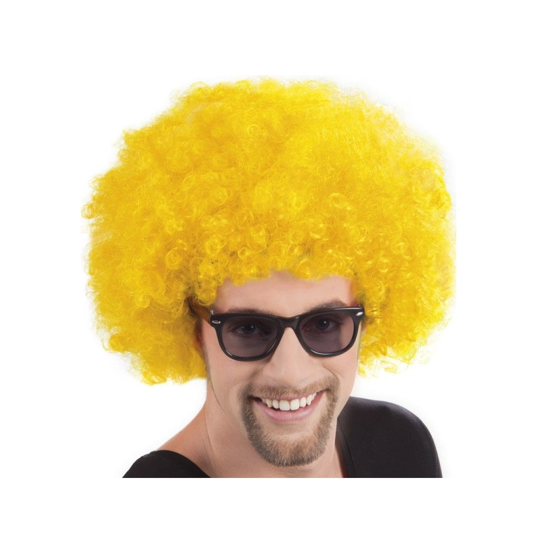 Sarı Renk Kıvırcık Afro Bonus Peruk 5690 " 97549599