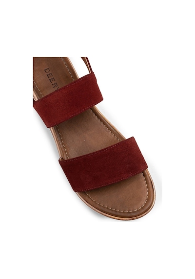 Deery Hakiki Süet Bordo Kadın Sandalet Bordo (492261912) Bordo
