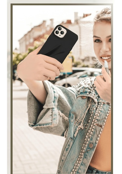 Apple iPhone Uyumlu 16 Pro Max Lip Gloss Kılıf Siyah - Elm-01-769649