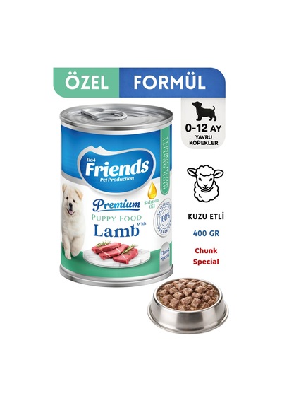 Premium Kuzu Etli Yavru Köpek Konservesi 400 Gr Chunk Special