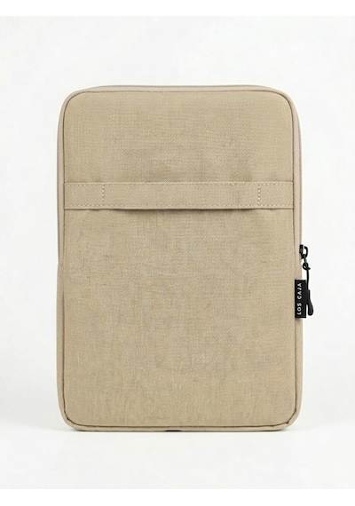 Premium Tablet Çantası Ve Organizer - İçi Cepli, Darbe Emici Koruyucu Kılıf Bej 50cm - Pelin Otu Yok - L Beden 40-59 Kg