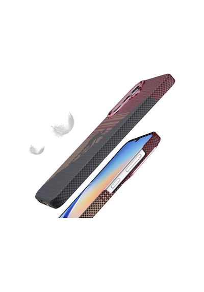 Samsung Galaxy Uyumlu A36 / A56 Kılıf Vega Magsafe Karbon Desen Kapak Siyah