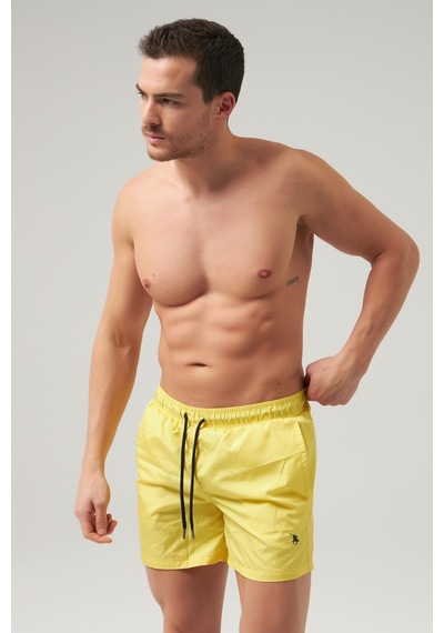 D's Damat Ds Damat Regular Fit Sarı Düz Şort Mayo 0hc62ap10100m
