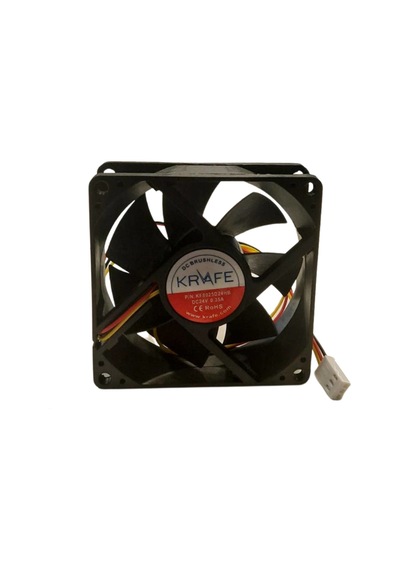 Krafe 80x80x25 24v Dc 3 Kablolu Rulmanlı Fan
