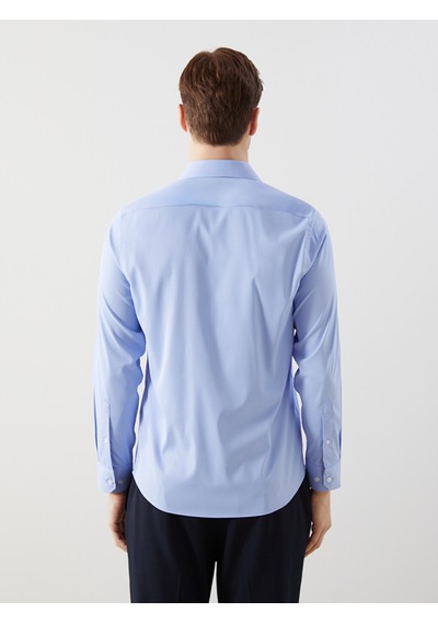 Lcw Busıness Mavi Slim Fit Uzun Kollu Erkek Gömlek