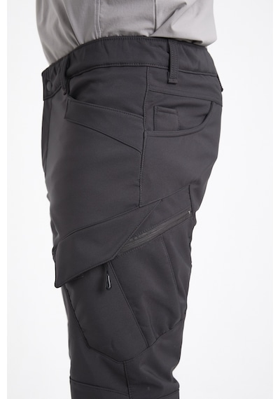Camp Scoutland Camp593 Outdoor Softshell Su ve Rüzgara Dayanıklı içi Polarlı Kışlık Erkek Taktik Pantolon - Antrasit