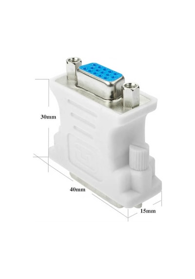 Dvi 24+5 Erkek To Vga Dişi Çevirici Dönüştürücü Adaptör (533632467)