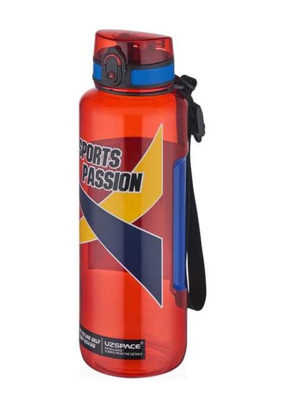 Uzspace Tritan 1200 Ml Water Bottle Red