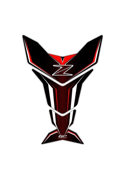 GP Kompozit Kawasaki Z Serisi 2007-2023 Uyumlu Tank Pad Bordo