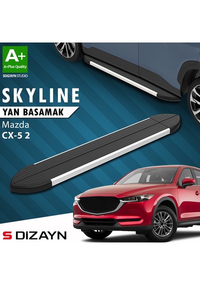 S-dizayn Mazda Cx-5 2 Skyline Aluminyum Yan Basamak 183 Cm 2017 Üzeri A+ Kalite