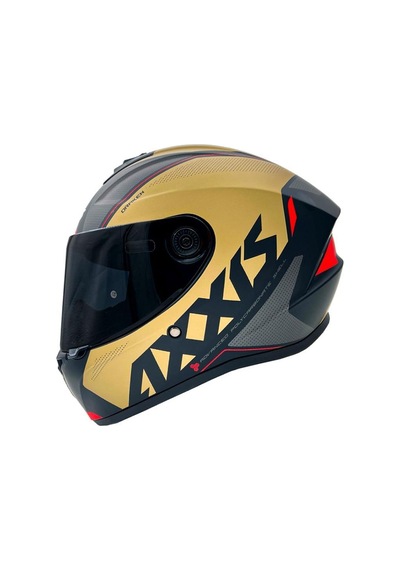 Axxis Draken S Kask Mat Gold - Siyah