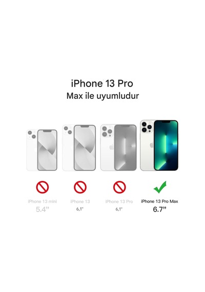 Apple Uyumlu iPhone 13 Pro Max Şeffaf Magsafe Kılıf Safe Çok Renkli