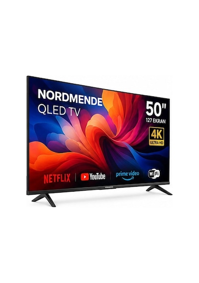 Nordmende Q50NM1105 Frameless 4K Ultra HD 50" 127 Ekran Uydu Alıcılı Android QLED TV