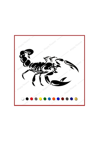 Akrep Sticker Akrep Oto Sticker Arma Sticker Araba Sticker