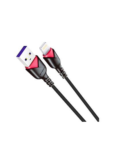 Syrox C93 2.0 Mah İph 1 Mt Gül Desenli Kablo Araç Şarjı, Siyah
