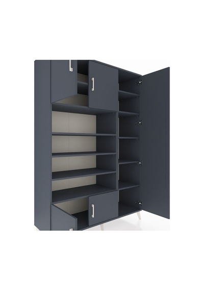 Hyperion Dolap 11 Raflı 5 Kapaklı 132x44x195 Antrasit-antrasit/antrasit Antrasıt/antrasıt Hyperion Dolap 11 Raflı 5 Kapaklı 132x44x195 Antrasit-antrasit/antrasit Antrasıt/antrasıt