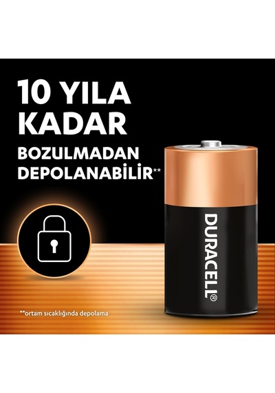 Basıc Alkalin D Pil 2 Li Paket