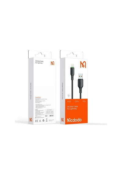 Mcdodo Ca-4741 12w Usb  Apple Uyumlu iPhone  Şarj Data Kablo 120cm Siyah