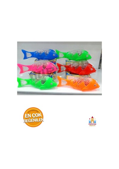 Pilli Müzikli Işıklı Yürüyen Balık Oyuncak - 23 Cm - Eğlenceli Hareketler