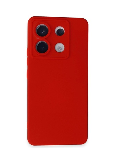 Herşeytrend Xiaomi Redmi Note 13 Pro 5g Kılıf Nano İçi Kadife Silikon - Kırmızı Çok Renkli