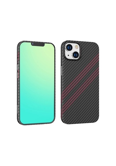 Hoco iPhone Uyumlu 14 6.1 Kılıf Kevlar Texture Darbe Emici Telefon Kılıfı- 5775 Mh-hs3071-0817