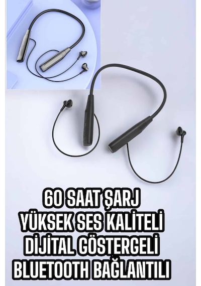 Yeni Nesil Bluetooth Kulaklık Kablolu Kulak İçi Dijital Göstergeli 2