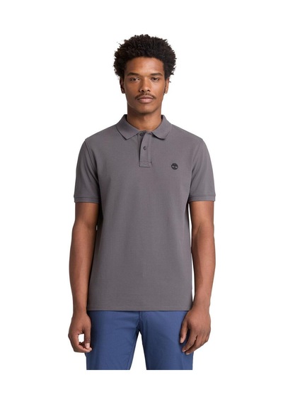 Timberland Mıllers Rıver Pique Short Sleeve Polo Erkek Tişört Tb0a6vdpw081 Gri