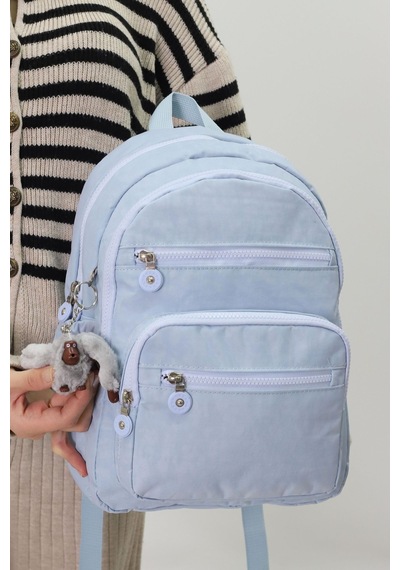 Probag Sevimli Peluş Figürlü Günlük Kadın Sırt Çantası Şık, Kullanışlı, Okula Ve Seyahate Uygun Buz Mavisi