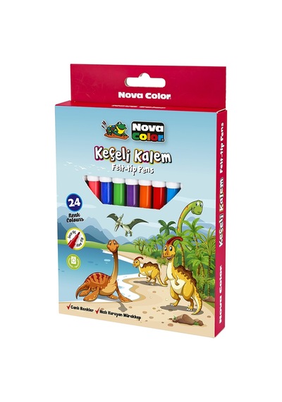 Nova Color Keçeli Kalem Seti 24'lü Nc-872