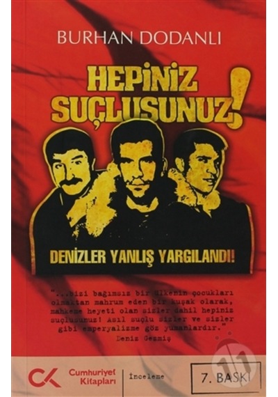 Hepiniz Suçlusunuz! - Burhan Dodanlı - Cumhuriyet Kitapları