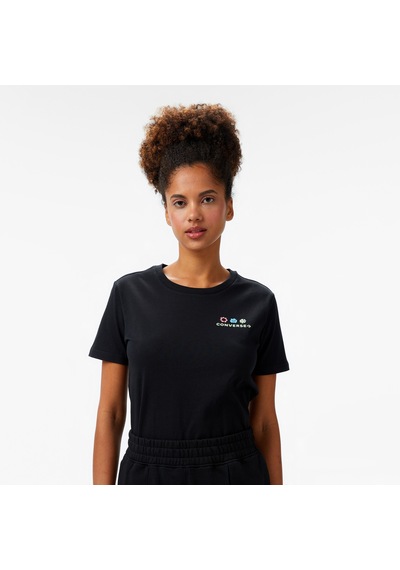 Converse Kadın Siyah T-shirt 10027759 SIYAH