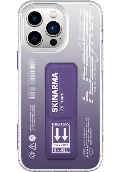Apple Uyumlu iPhone 14 Pro Kılıf Skinarma Standlı Şeffaf Tasarımlı Taihi Kobai Kapak