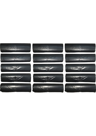 Orta Boy Çöp Poşeti 55x60 Cm 30 Lt 20'li Rulo 15 Paket