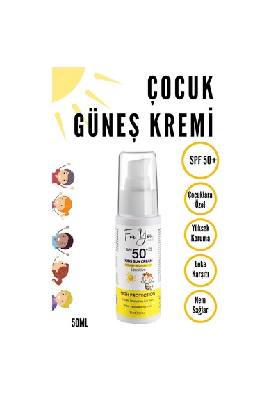 Bebek Ve Çocuklar Için Spf50+ Çok Yüksek Koruma Faktörlü Güneş Kremi