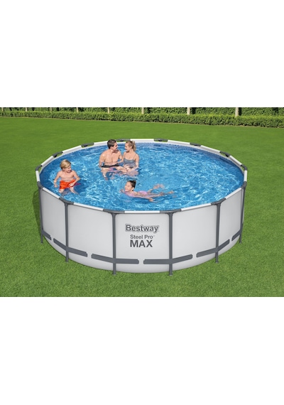 Bestway 5612x Steel Pro Max Prefabrik Yer Üstü Çember Havuz Seti 4,27 M X 1,22 M