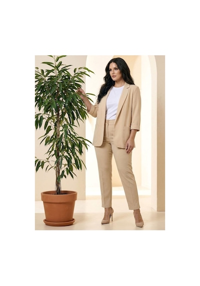 Hanezza Yeni Sarap Rengi Kadın Blazer Ceket Büyük Beden Takım Elbise Uyumlu Krem V1 - 5553107 Krem V1 Hanezza Yeni Sarap Rengi Kadın Blazer Ceket Büyük Beden Takım Elbise Uyumlu Krem V1 - 5553107 Krem V1