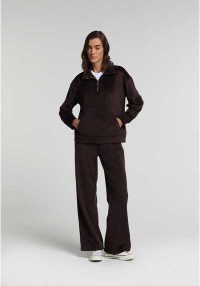 Colin's Colins Regular Fit Fermuarlı Düz Kadın Mor Sweatshirt Cl1082972 Q1.v2 Dpl Dark Plum