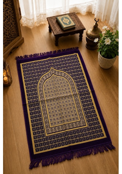 Royam Kadife Şipinger Seccade Hac Ve Umre Hediyesi Namazlık 70 x 110