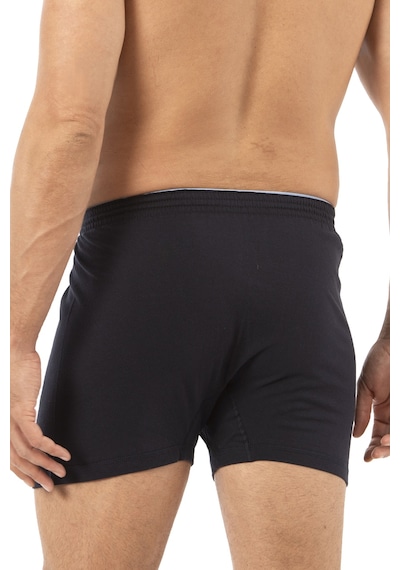 Özkan Underwear Özkan 0041 5'li Paket Erkek %100 Pamuklu Şardonlu Klasik Rahat Kesim Havlu Bel Süprem Penye Boxer Lacivert